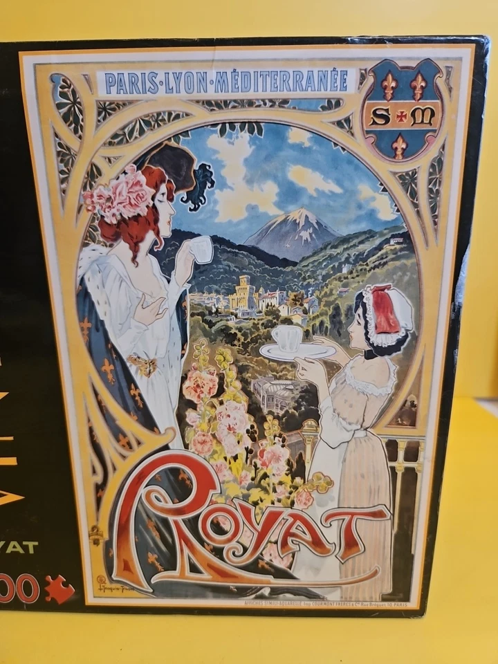Vintages ROYAT 1000 Piece Jigsaw Puzzle "PARIS-LYON-MEDITERRANEE"~NEW SEALED  - Image 2 of 4