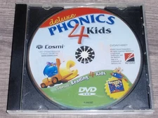 Phonics 4 Kids Deluxe + Reading 4 Kids PC DVD-ROM Cosmi 2007 Windows 98/2000/XP