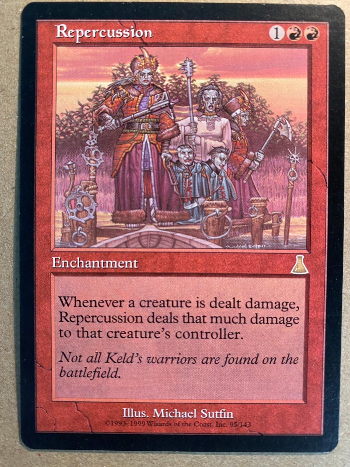 MTG 1x Repercussion Urza's Destiny Legacy Magic the Gathering Card x1 NM