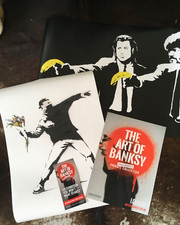 BANKSY Bundle- The  Art of Banksy London UK Exhibition 3 Posters + Flyer