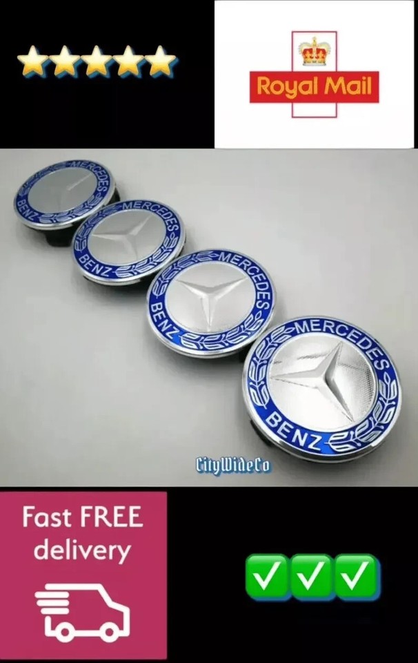 Mercedes Centre Caps - Alloy Wheels & Tyres Mercedes Centre Caps - Alloy Wheels & Tyres