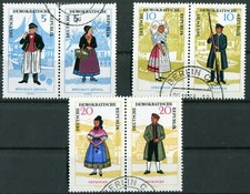 Arkusze NRD W ZD 145, 146, 148 stemplowane Michel 65,00 € stroje ludowe 