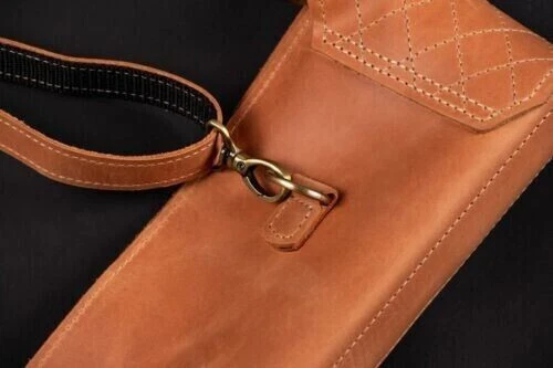 Bolsa de viaje para bastón, almacenamiento de bastón hecho a mano, estuche de cuero, soporte de estante Foto 2 de 4