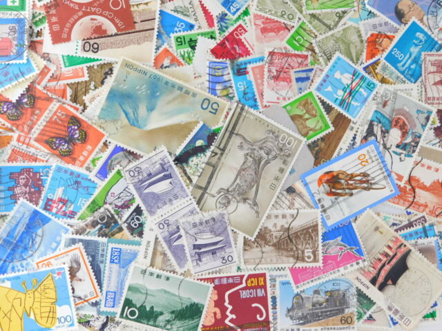 STAMP JAPAN Commemorative 1000pc lot off paper philatelic collection 50%com ver2