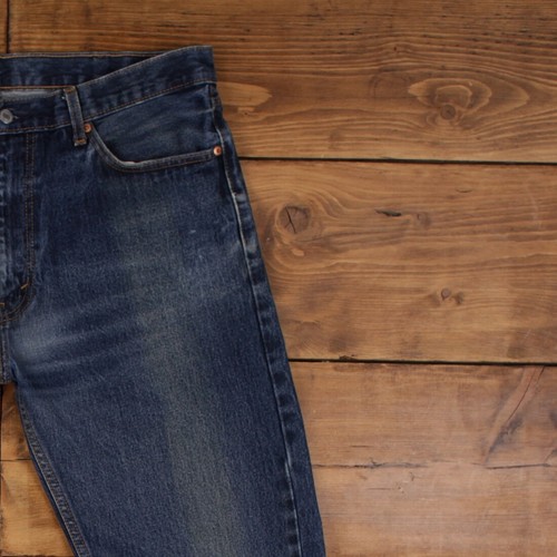 Vintage Levis 505 Jeans 38 x 34 Stonewash Straight Blue Red Tab Denim - Picture 7 of 9