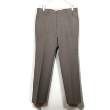 Vintage Levi's Men's Action Slacks Sta-Prest Dress Pants Brown Gray Size 38