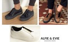 Alfie and Evie Leather Fashion Platform Sneaker Slip On Shoe Alfie & Evie Daria
