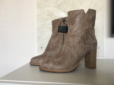 Ross & Snow Leather Shearling Boots Ross & Snow Cristiana Boots Genuine Shearling Lined Moto  main image 3