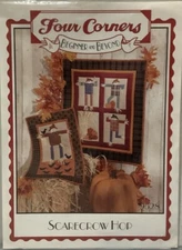 Scarecrow Hop By Four Corners Mini Quilt Pattern Wall Hanging Uncut/New