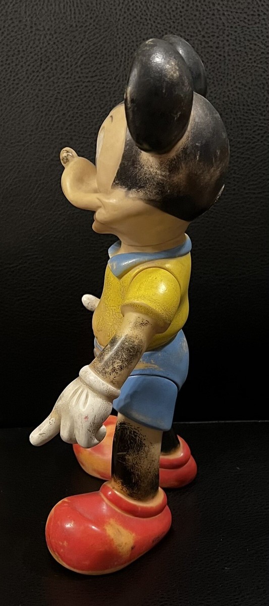 Vintage 1962 LEDRAPLASTIC ITALY Disney MICKEY MOUSE 14” Rubber