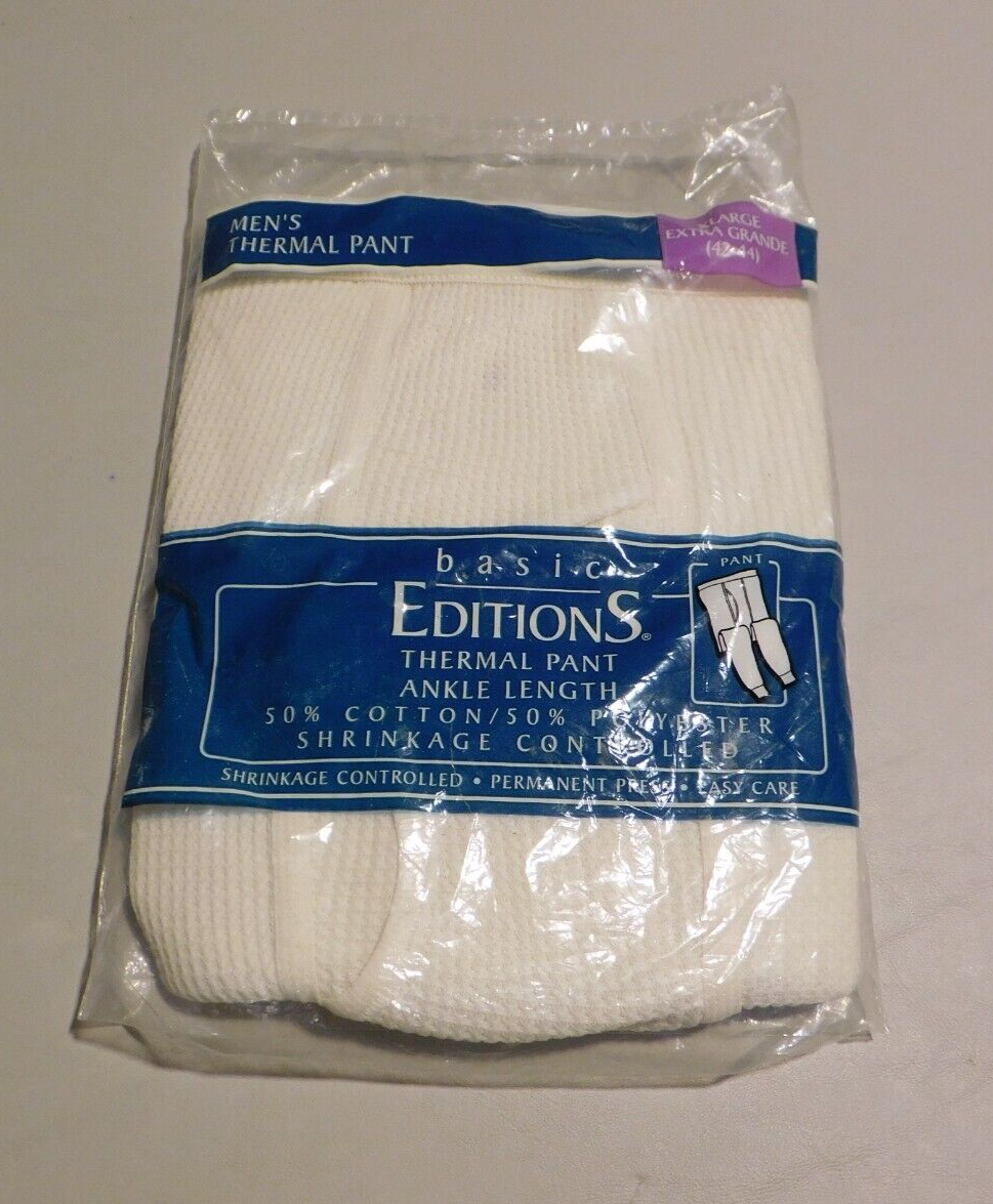 Vintage Kmart Thermal Waffle Knit Underwear Mens Ankle Length Pants Size XL NEW eBay