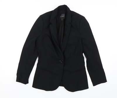 The Limited Damen Anzugjacke schwarz Viskosemischung Größe S