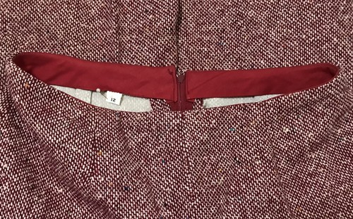 Vtg 70’s Maroon Tweed Pant Suit by Orlando Piluso for Boutique West - Size 12 - Picture 21 of 24