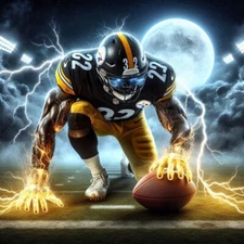 Sublimation Transfer Steelers Football Ready To Press Heat Transfer