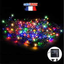 Guirlande Solaire Lumineuse Multicolore Extérieur Décoration Jardin 12m