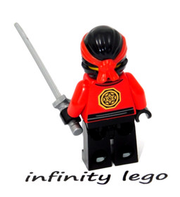 LEGO Kai with Fire Mech Driver Outfit Minifigure Ninjago Movies w/ Sword (70615)