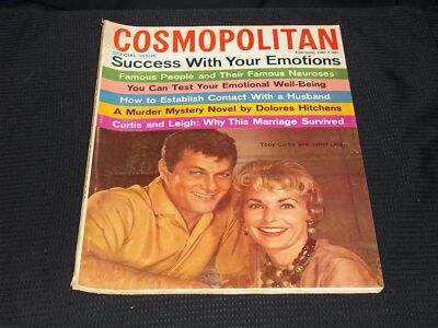 1961 FEBRUARY COSMOPOLITAN MAGAZINE - TONY CURTIS JANET LEIGH COVER - E 15125