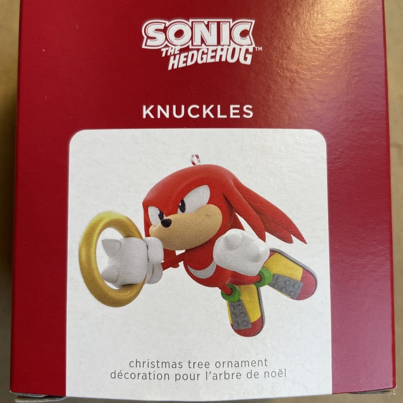 HALLMARK 2021 Sega KNUCKLES ORNAMENT New SHIP FREE Sonic The Hedgehog