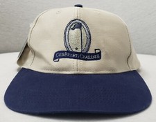 Vintage Club Resorts Challenge Golf Hat Baseball Cap Adjustable Beige/Blue NWT