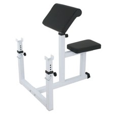 Commercial Weight Bench Seated Preacher 440lbs Strength Training Home Gym Use