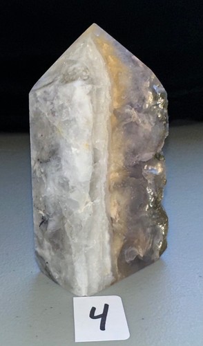 Fluorite w Pyrite Raw Edge Tower/Quartz Crystal, Metaphysical,Decor,Symbiosis - Picture 18 of 43