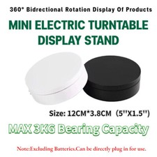12CM Mini Jewelry Electric Rotating Turntable Display Stand Photography Holder