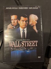 Wall Street DVD Michael Douglas Charlie Sheen Movie W/ Insert