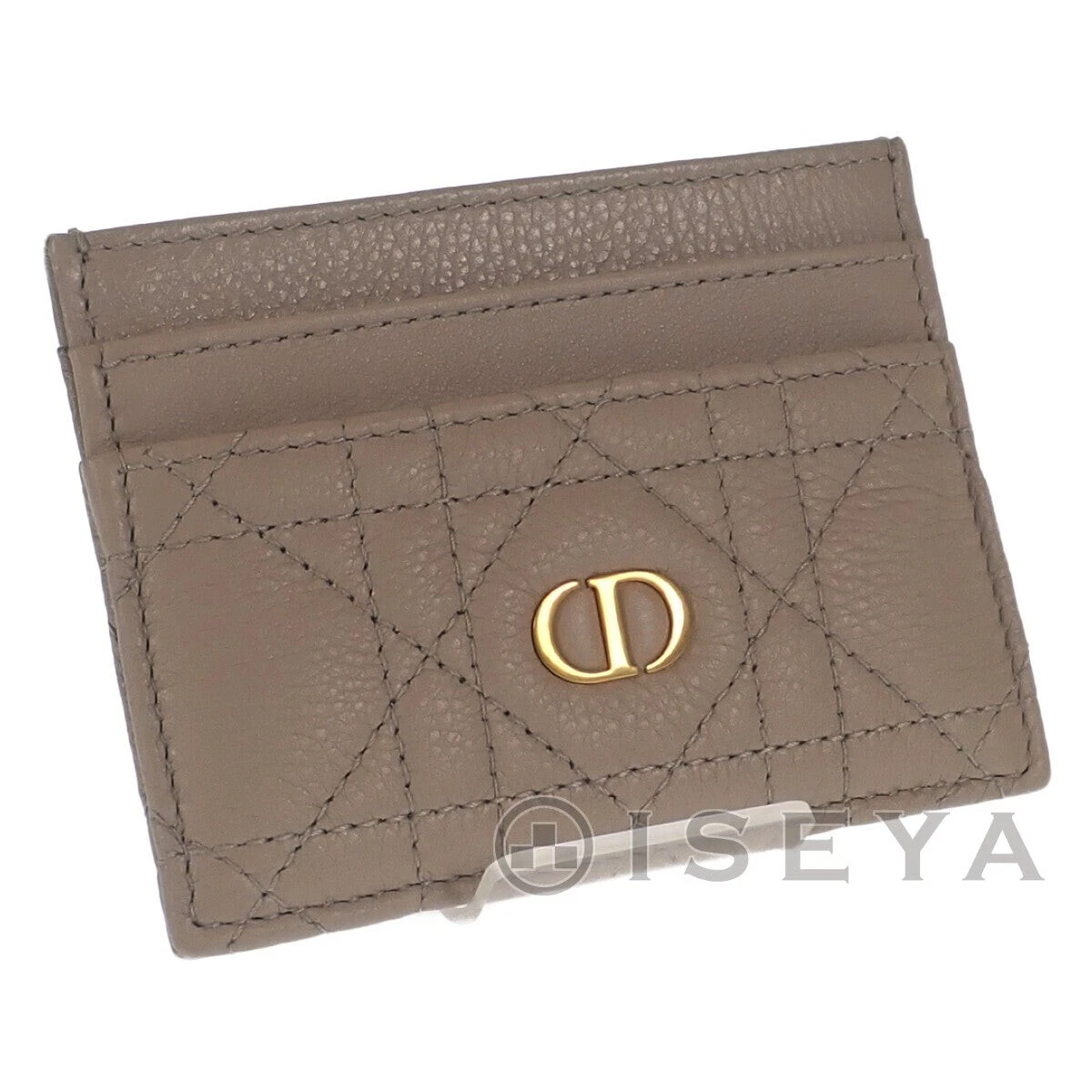 Porte carte Christian Dior Dior Caro S5130UWHC_M116 veau beige femme TGIS