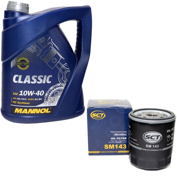 MotoröL Set 10W-40 5 Liter + ÖLfilter SM 143 FüR Toyota Land Cruiser 100-image
