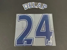 2007 - 2013 OFFICIAL SPORTING ID LEXTRA DELAP 24 PLAYER SIZE NAVY NAMESET