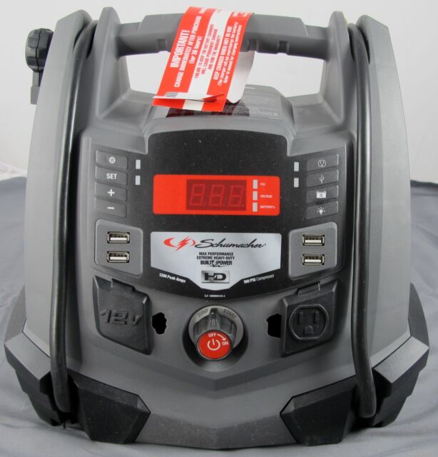 Schumacher Electric Digital Portable Power Station 1200-amp Jump