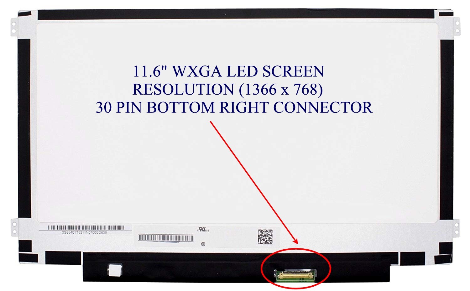 NEW COMPATIBLE IVO M116NWR6-R3 LAPTOP SCREEN 11.6"" LED LCD DISPLAY WXGA HD PANEL