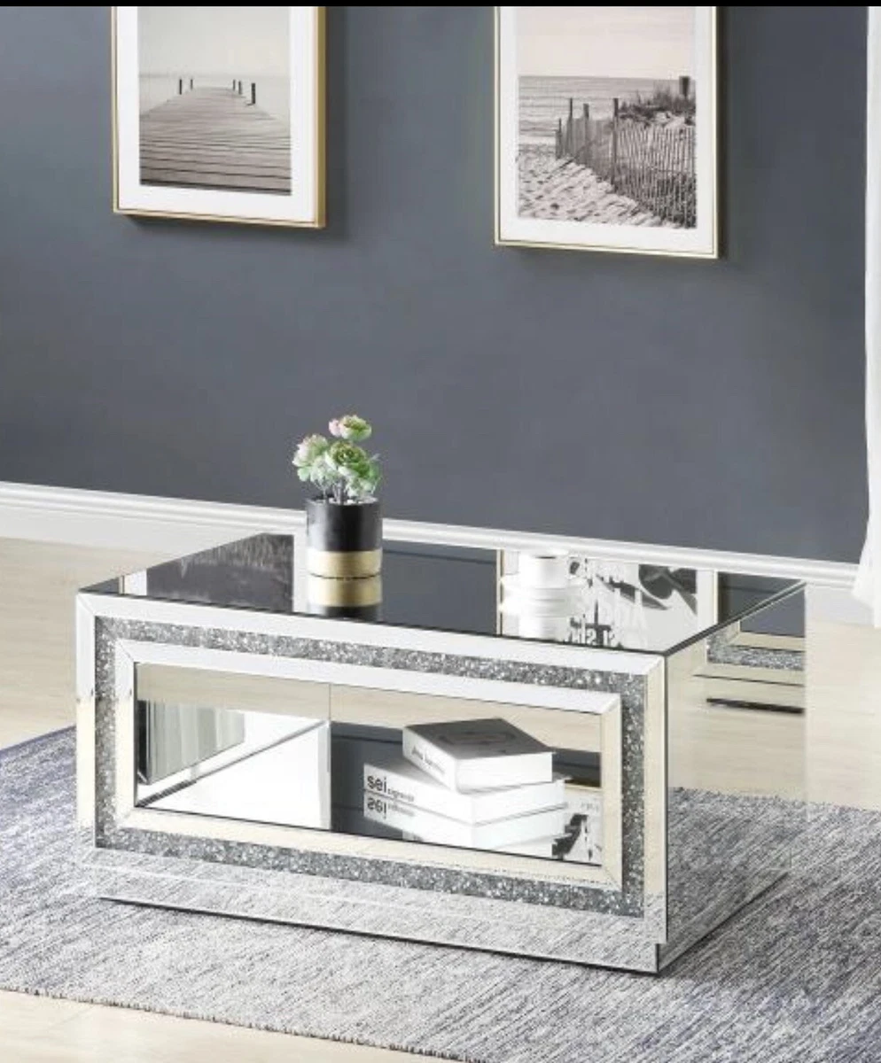 Mirror end tables living room deals