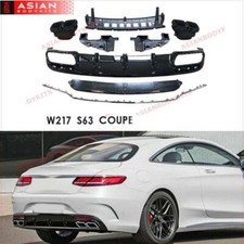 REAR DIFFUSER with Exhaust Tip for Mercedes Benz S class COUPE C217 S63 AMG 14+
