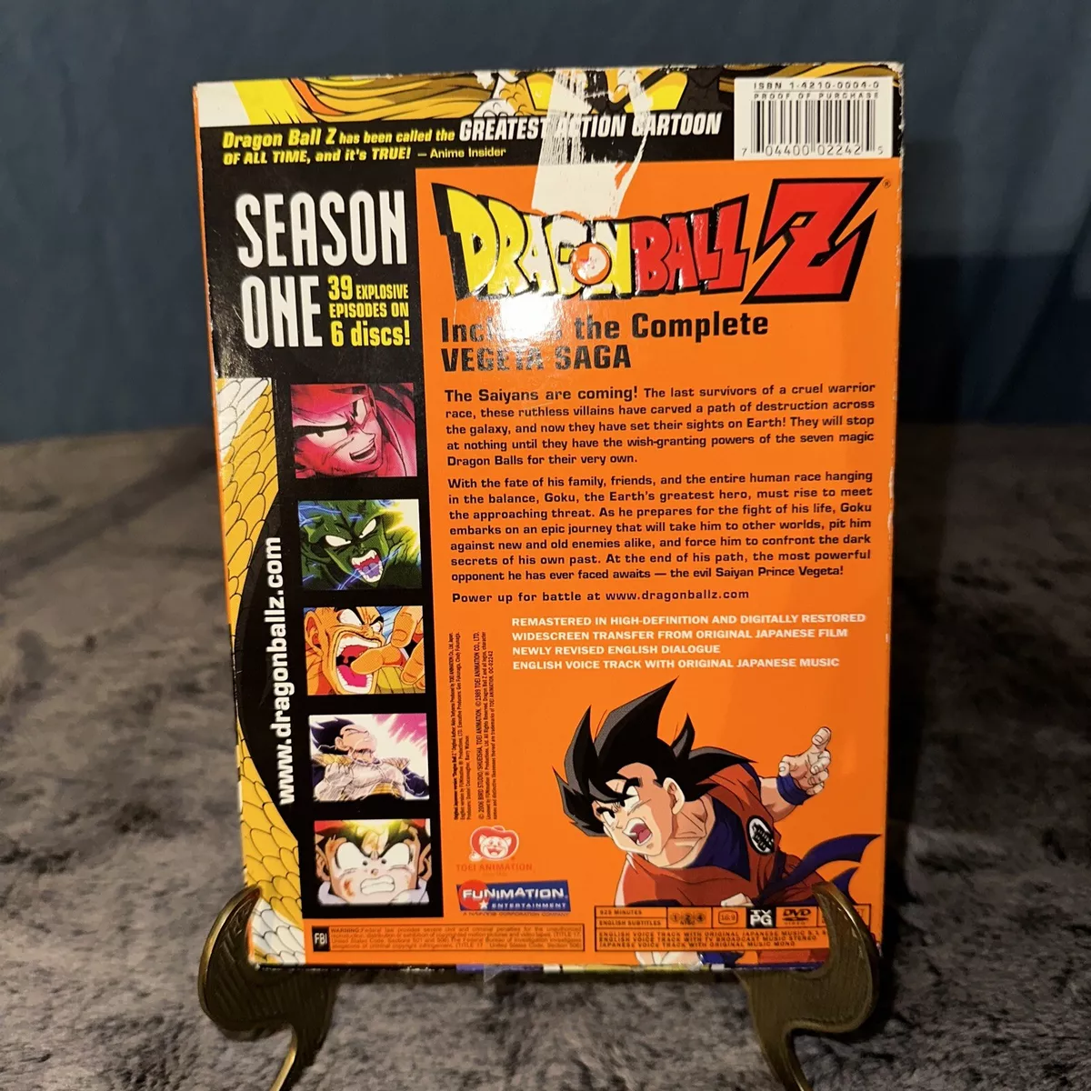 New Dragon Ball Z: Season 1 - 39 Episodes, 6 Disks, Complete Vegeta Saga  (DVD) 704400022425