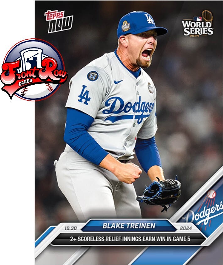 Blake Treinen Earns Win World Series 2024 TOPPS NOW 883