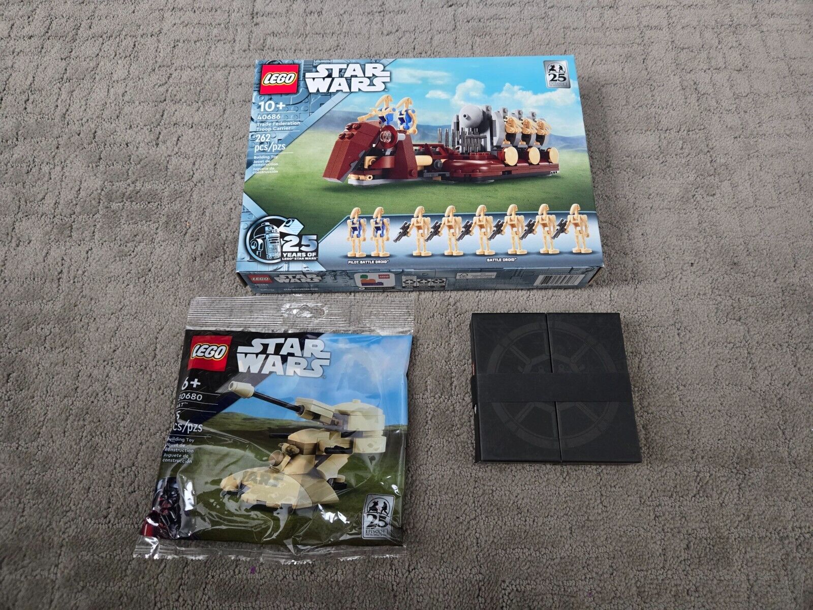 Lego Star Wars 40686 Federation Troop Transport + 30680 + Coin Lot - Exclusive