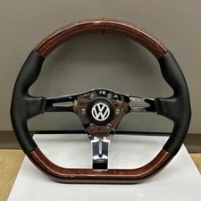Volkswagen Wood Steering Wheel Classic D-shaped Sport Racing Steering Wheel