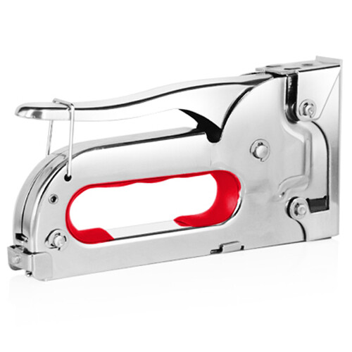 Staple Gun Stainless Steel Metal 100 Staples Stapler 6.35/7.95mm Work