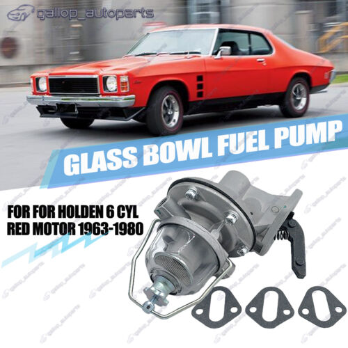 <!--F#f_0-->Fuel Pump w/ Glass Bowl FOR Holden EH HD HG HJ 6 Cylinder Red Motor 1963-1980<!--F/-->