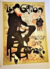 JACQUES VILLON Original Ltd. Ed. Stone Litho Le Grillon Cricket American Bar