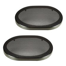 Pair 6 x 9 Inch Car Audio Speaker Metal Black Grill Cover Guard Protector Grille