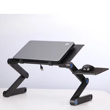 Laptop Stand Folding Standing Desk Bed Table Foldable Adjustable
