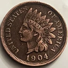 1904 Indian Head Cent Sharp Detail Strong Strike Last Years of Series JC2051