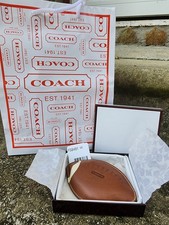 Authentic Coach Football Leather Paperweight- New-