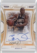 2022-23 Panini Flawless Collegiate Moments Gold 5/10 Dwyane Wade Auto HOF 1cc7