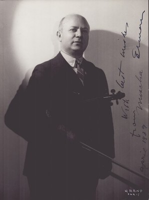 MISCHA ELMAN - AUTOGRAPHED SIGNED PHOTOGRAPH 4/1939