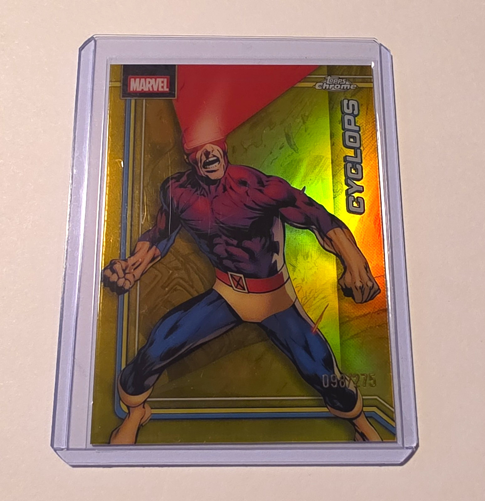 Topps 2026 Topps Chrome Marvel X-Men Cyclops Serial Numbered #024 /275