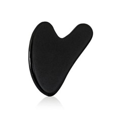 GEMSCITE  Gua Sha Stone  Face Manual Massage Tool Original  Black Obsidian...