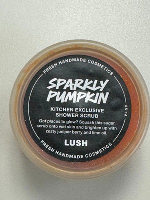 LUSH Kitchen Exclusive Shower Scrub in Sparkly Pumpkin 4.4 OZ NEW